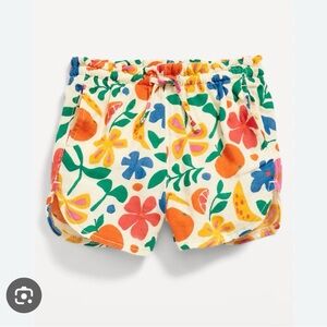 Old Navy Printed Double-Weave Dolphin-Hem Shorts for Toddler Girls